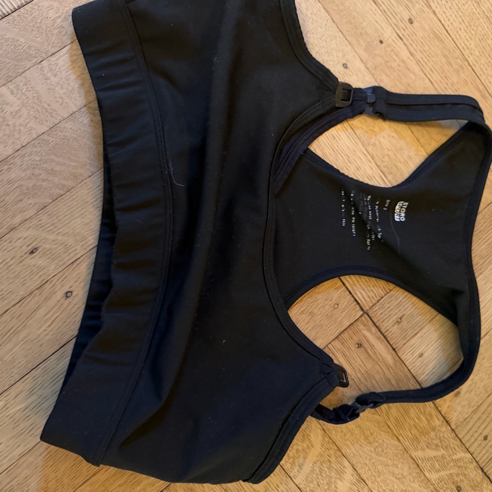 Black maternity Sports Bra